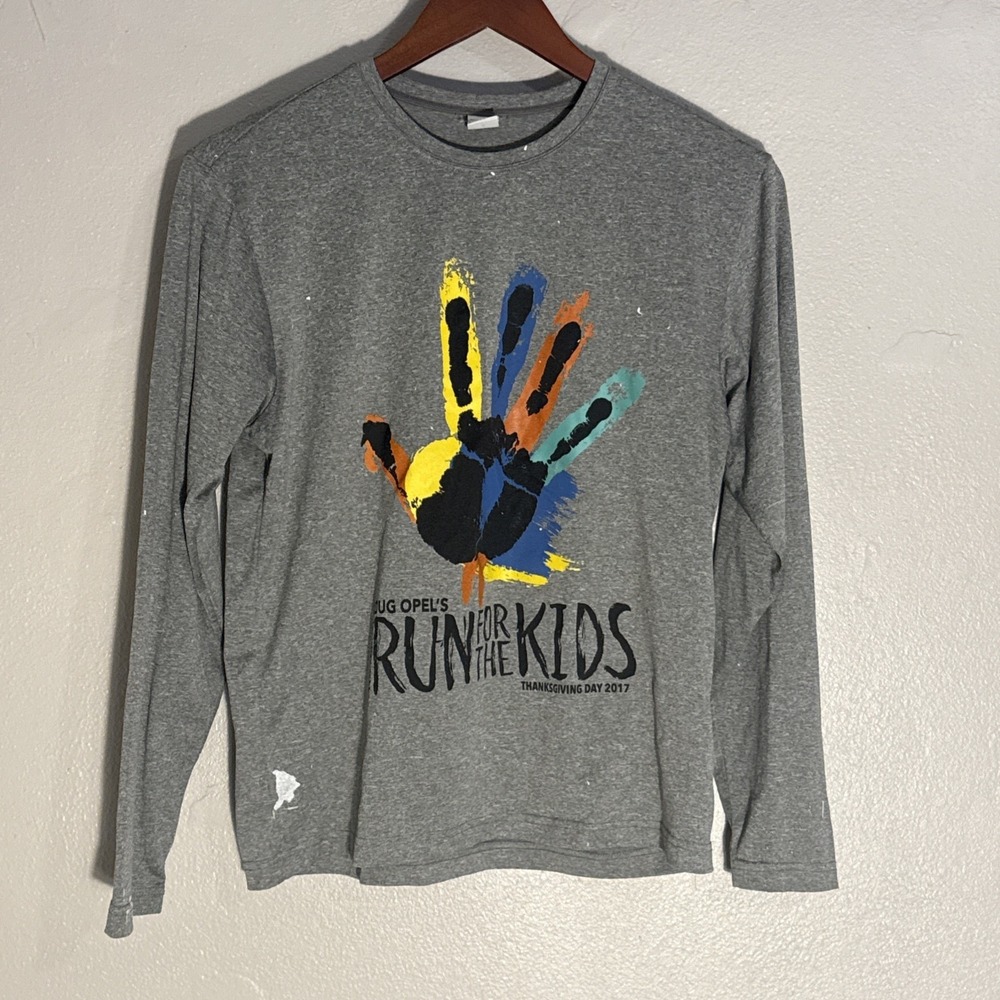 Sport Tek Shirt Long Sleeve Women's Small 41st Thanksgiving Run For The Kids